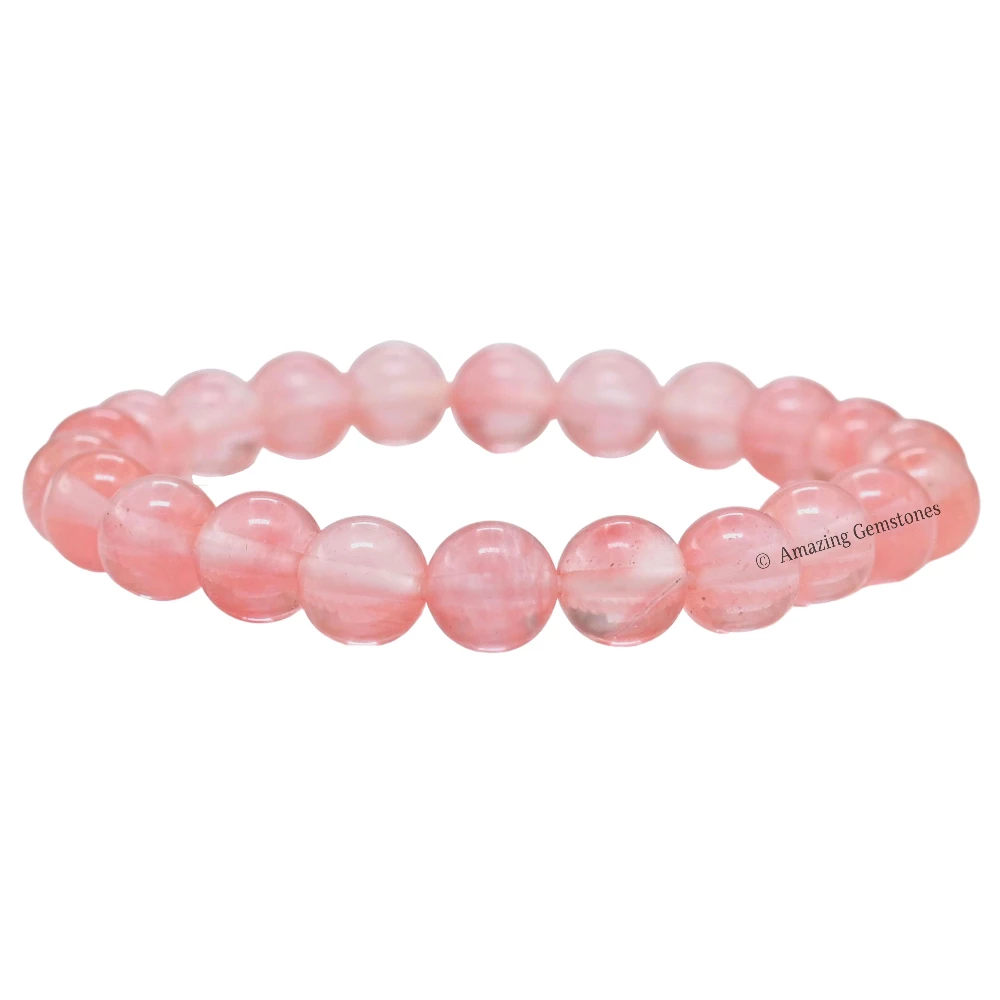 Cherry Quartz Bracelet (Stretchable)
