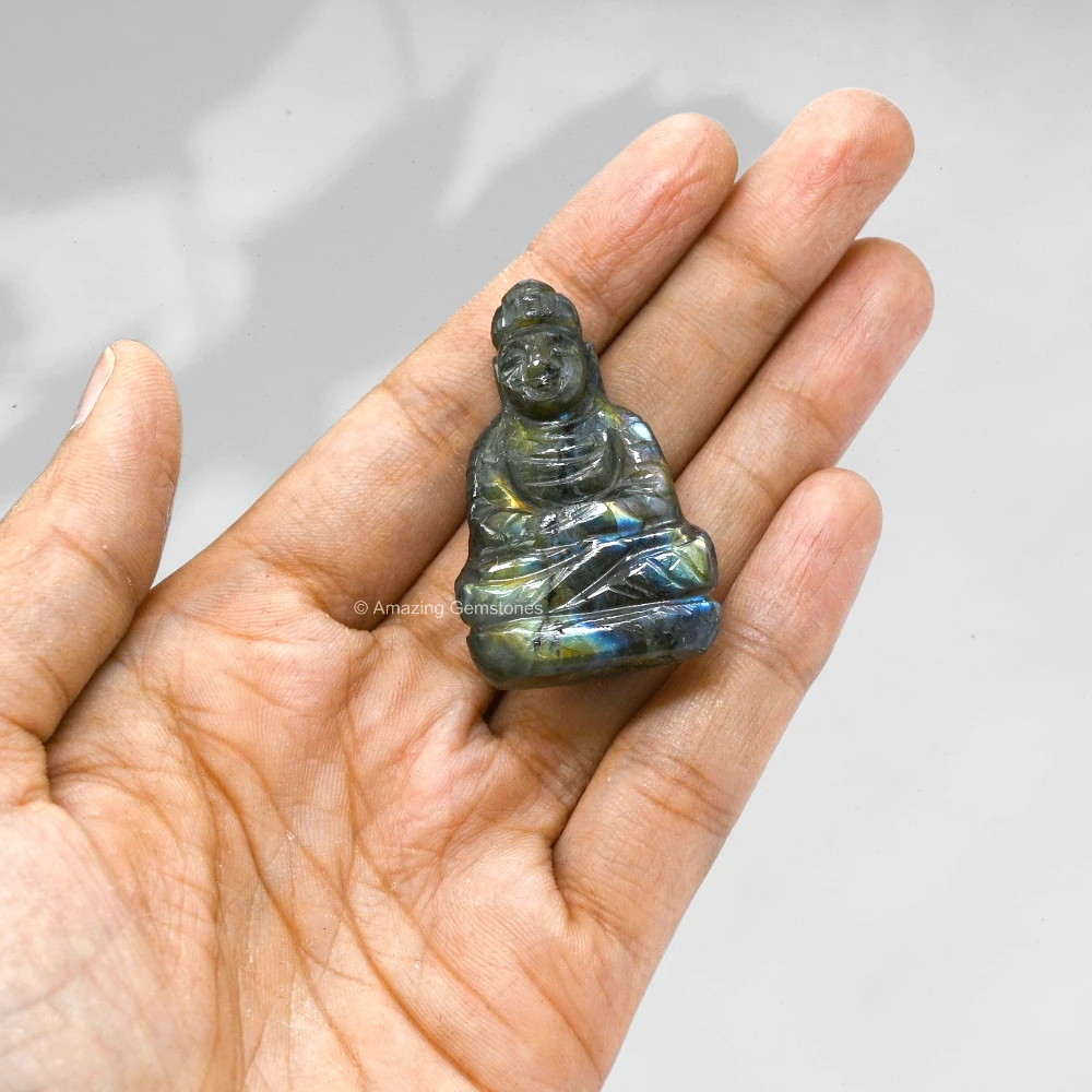 Labradorite Buddha Statue