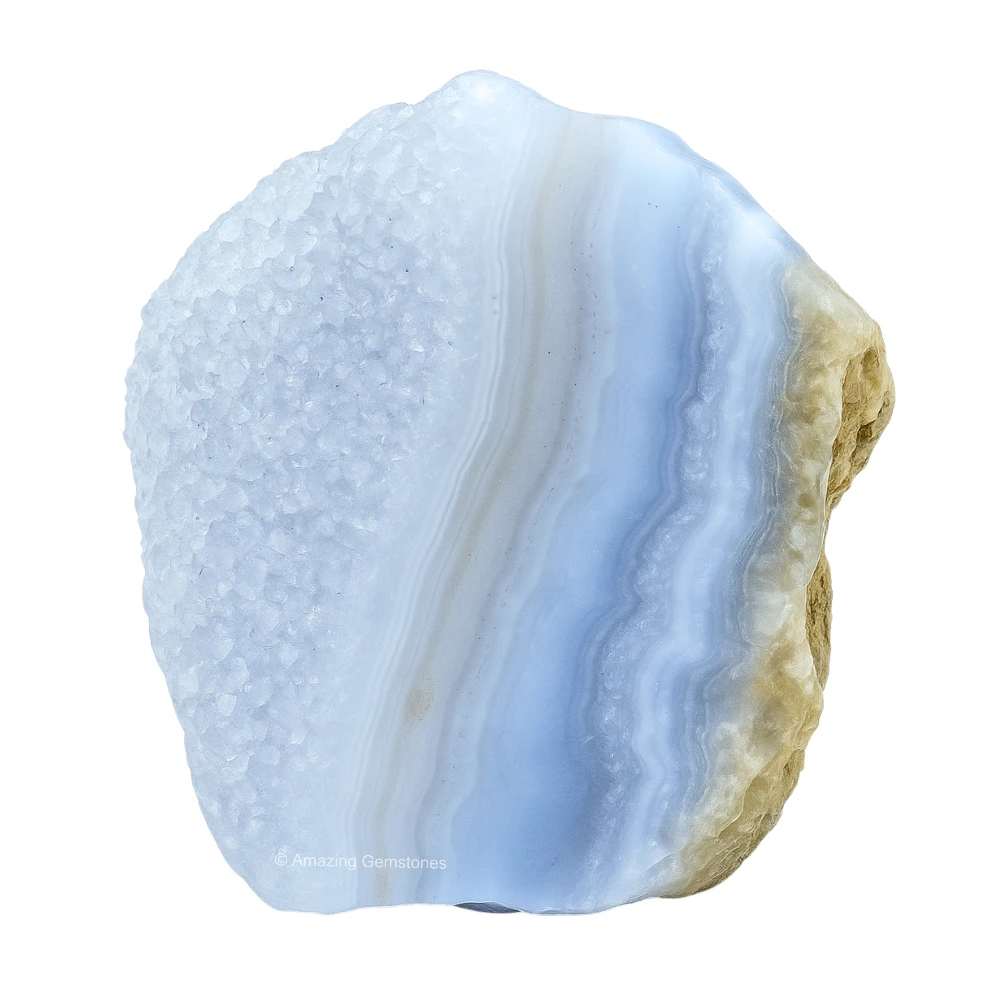 Blue Lace Agate Raw Crystals