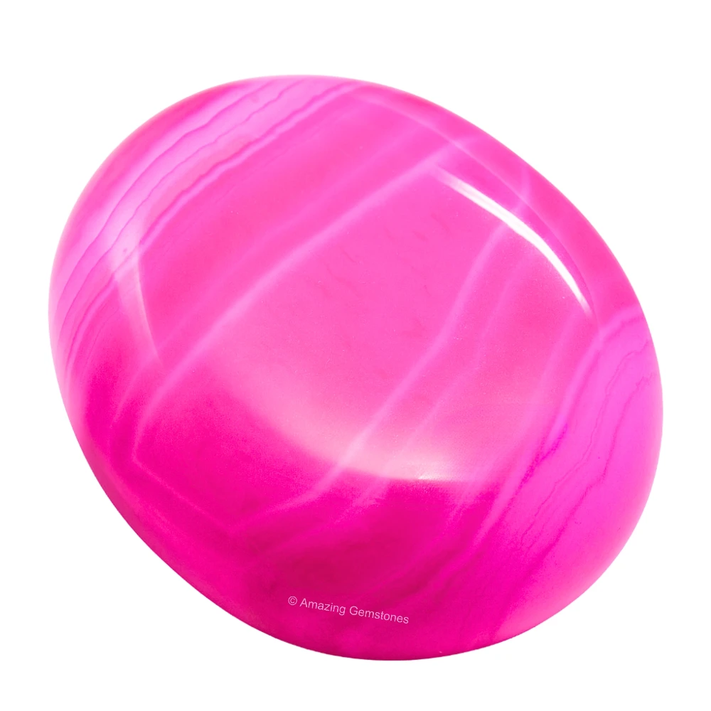 Pink Onyx Palm Stone