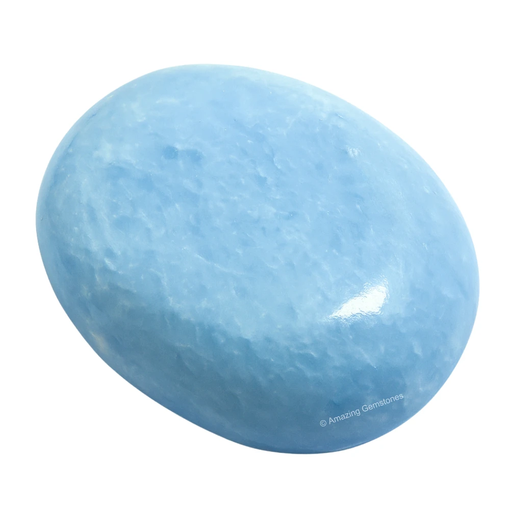 Blue Calcite Celestite Palm Stone