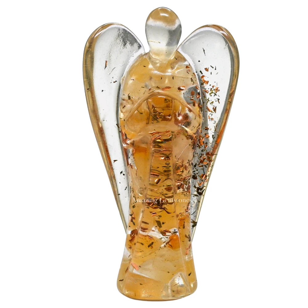 Yellow Aventurine Orgone Angel Figurine (2 Inch)