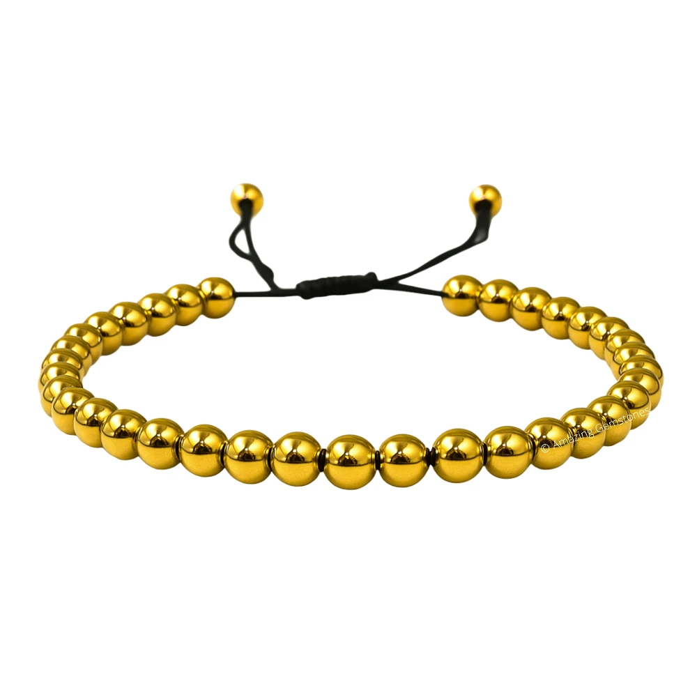 Golden Hematite Anklet (Without Knot)