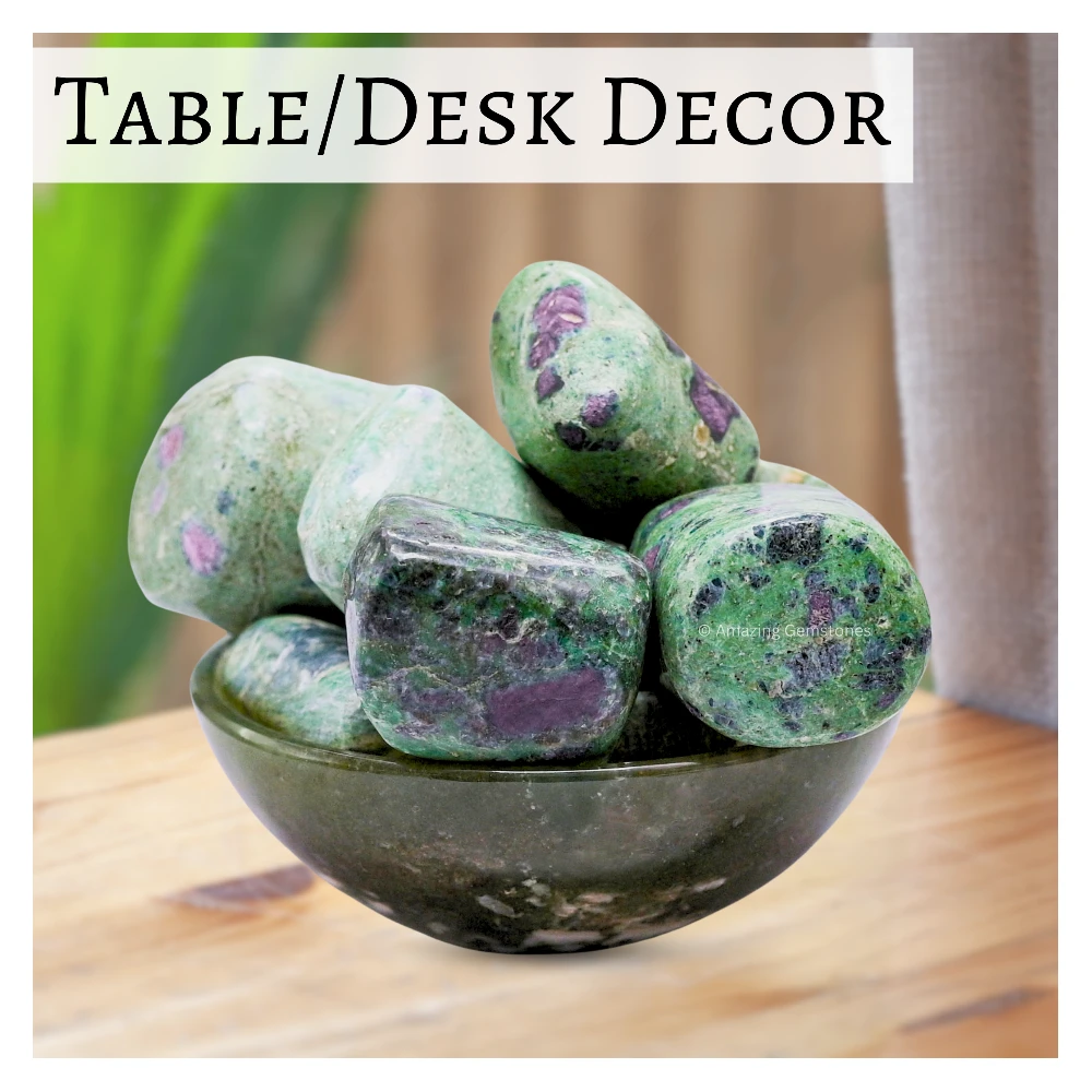 Tumbled Ruby Zoisite Crystals Stones (1 oz)