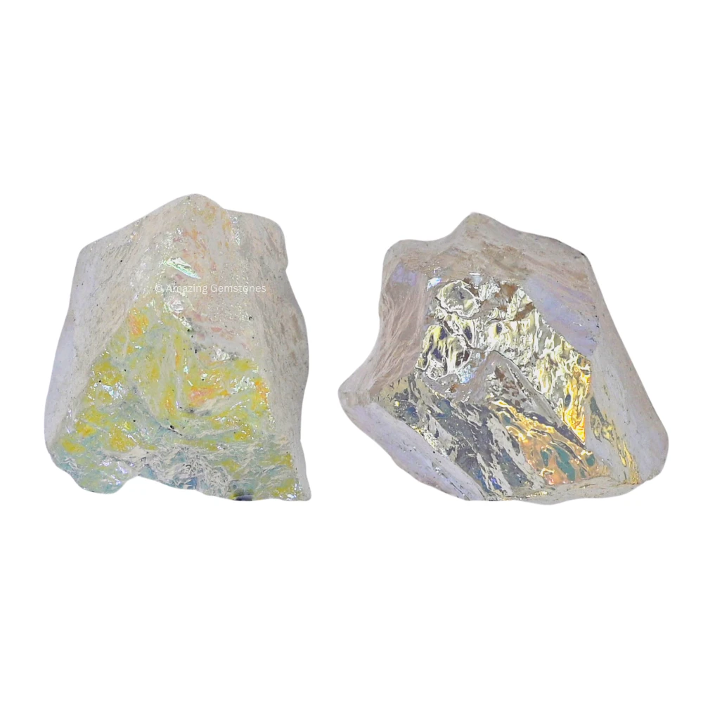 Angel Aura Quartz Raw Crystals (5 Pieces)