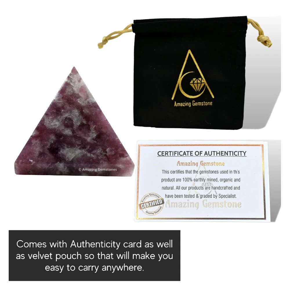 Lepidolite Pyramid (1 Inch)