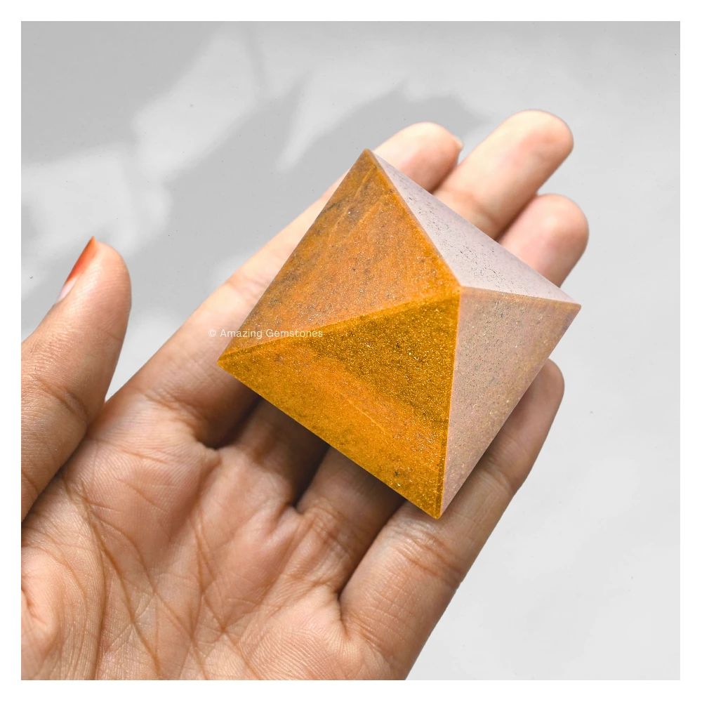Yellow Jasper Pyramid (1.5 Inch)