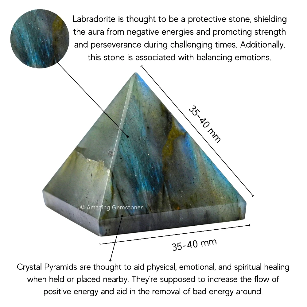 Labradorite Pyramid (1.5 Inch)