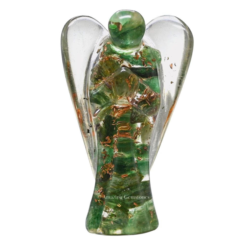 Green Aventurine Orgone Angel Figurine (2 Inch)