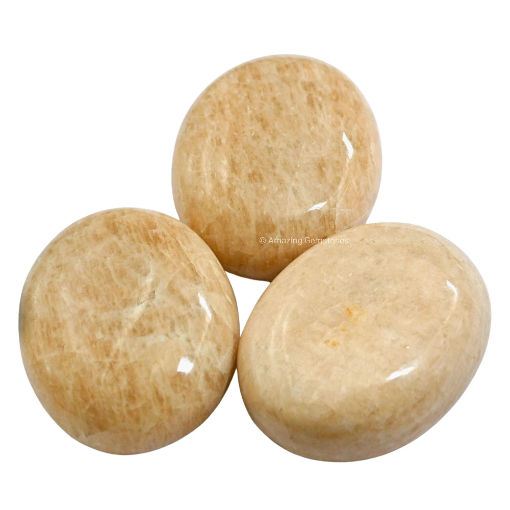 Cream Moonstone Palm Stone