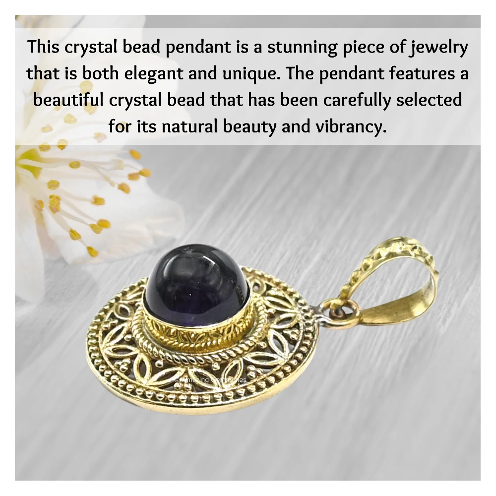 Amethyst Bead Necklace Premium