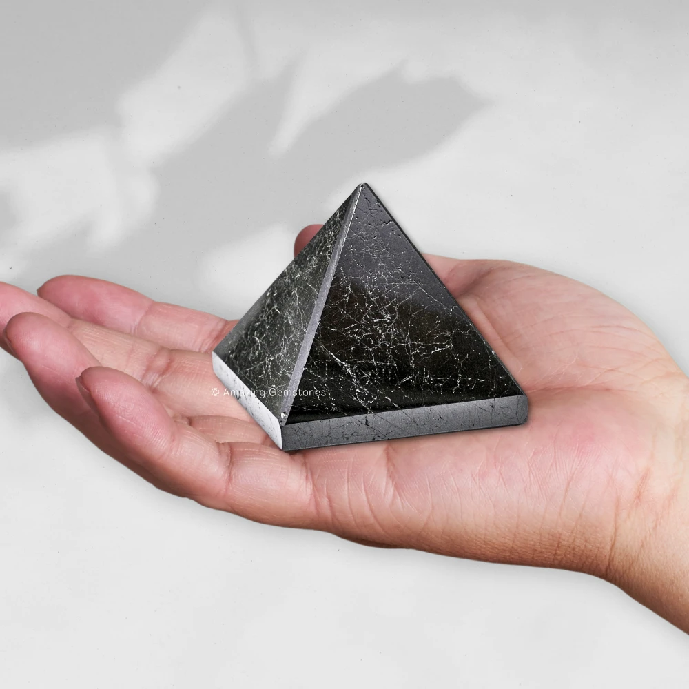 Natural Black Tourmaline Pyramid (1.5 Inch)