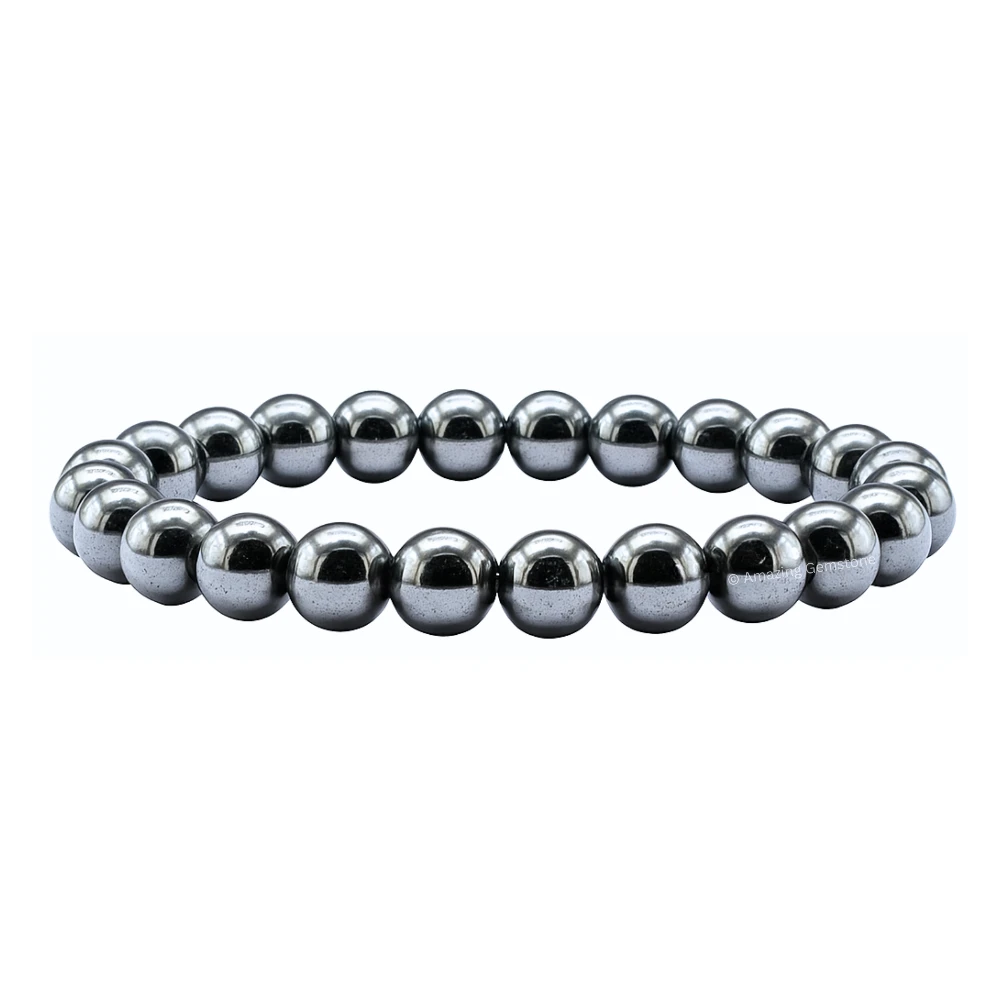 Silver hematite Bracelet (Strechable)