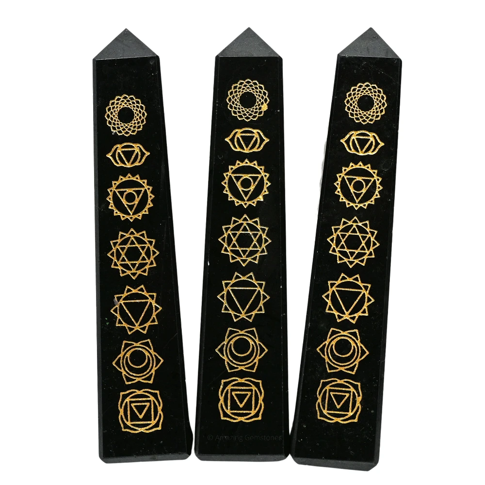 Black Tourmaline Tower (4" - 5" Inch)