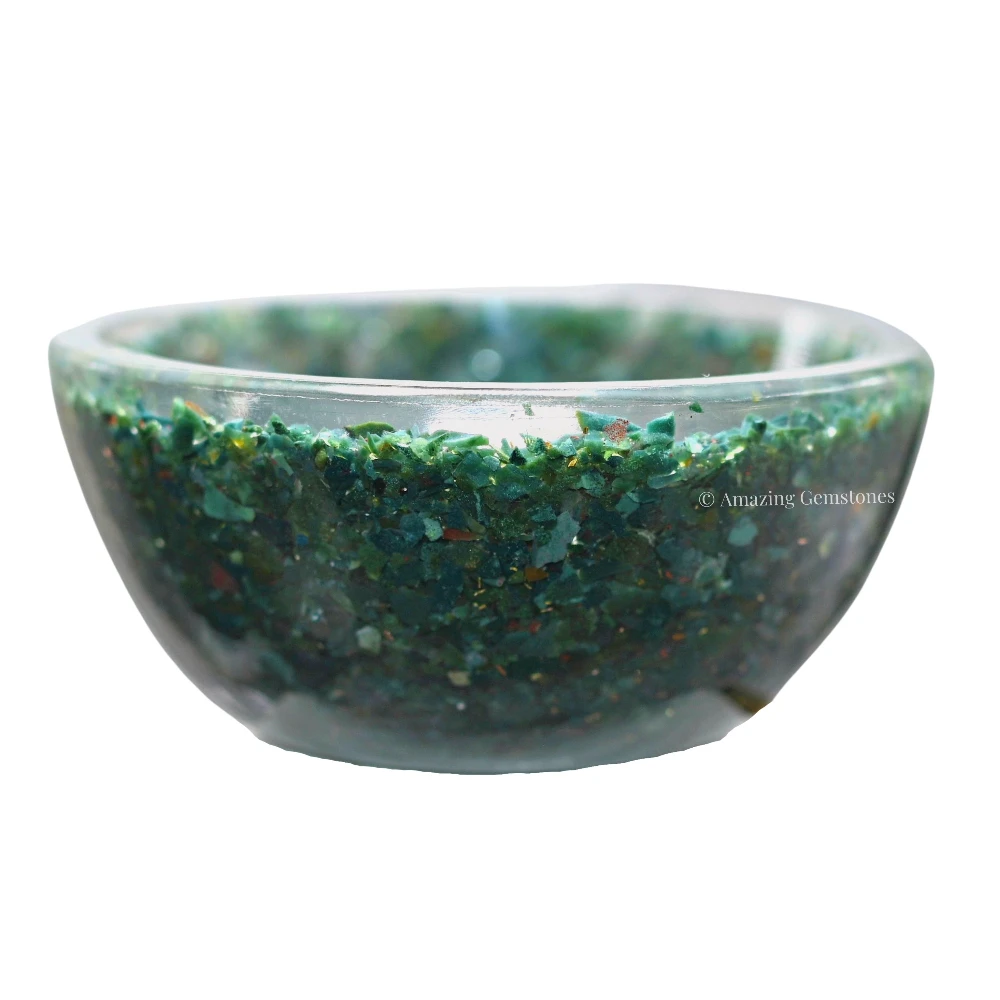 Bloodstone Crystal Orgone Bowl (3 Inch)