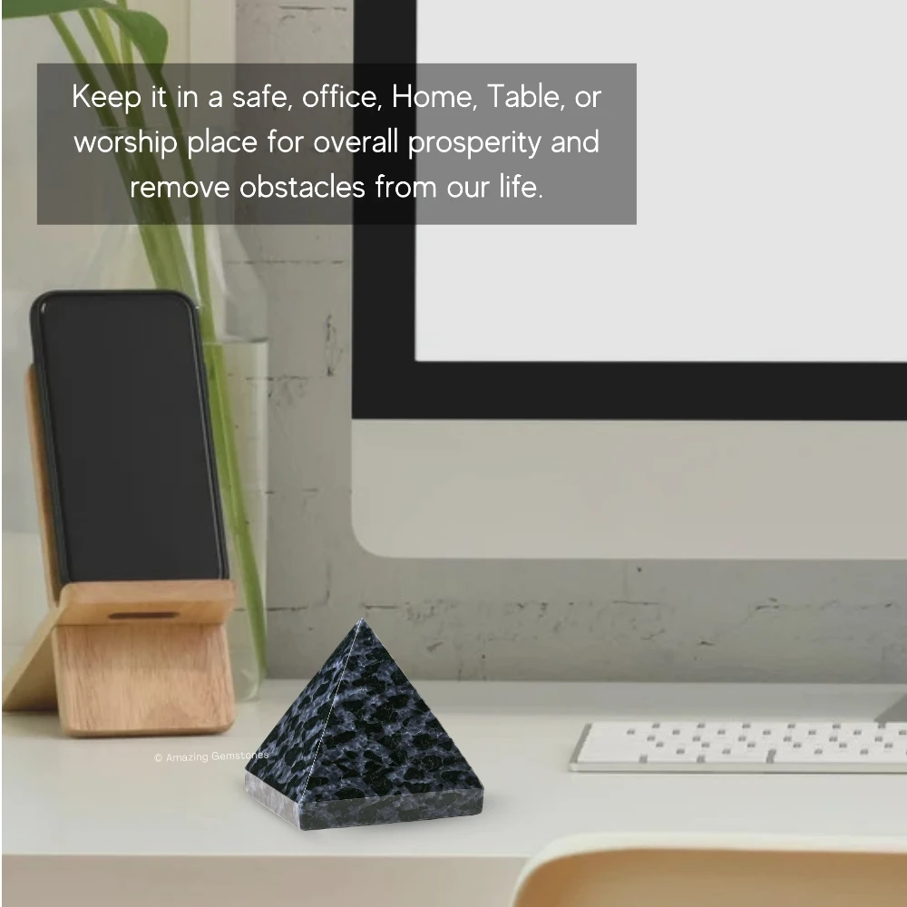 Indigo Gabbro Pyramid (1.5 Inch)
