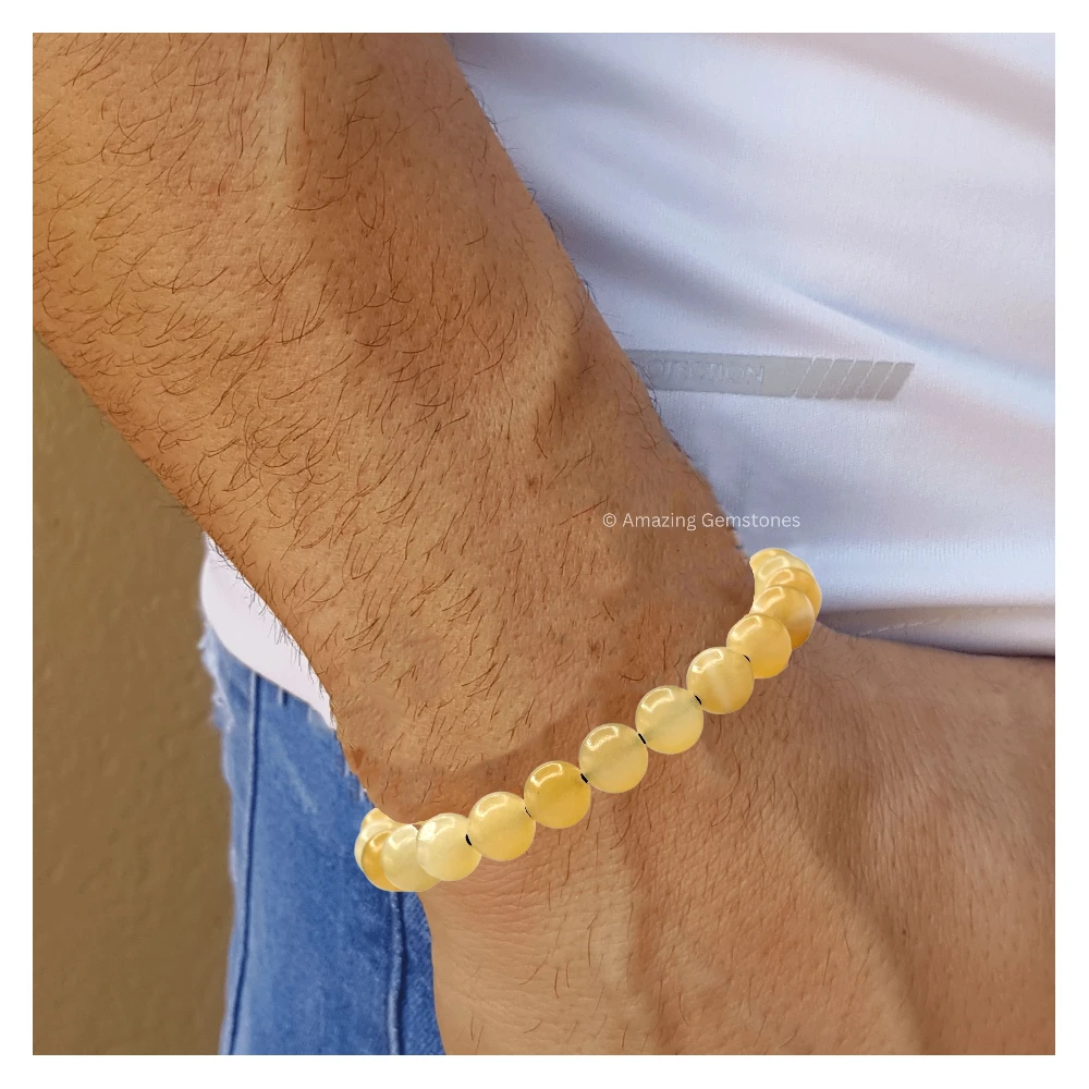 Yellow Calcite Bracelet (Adjustable)