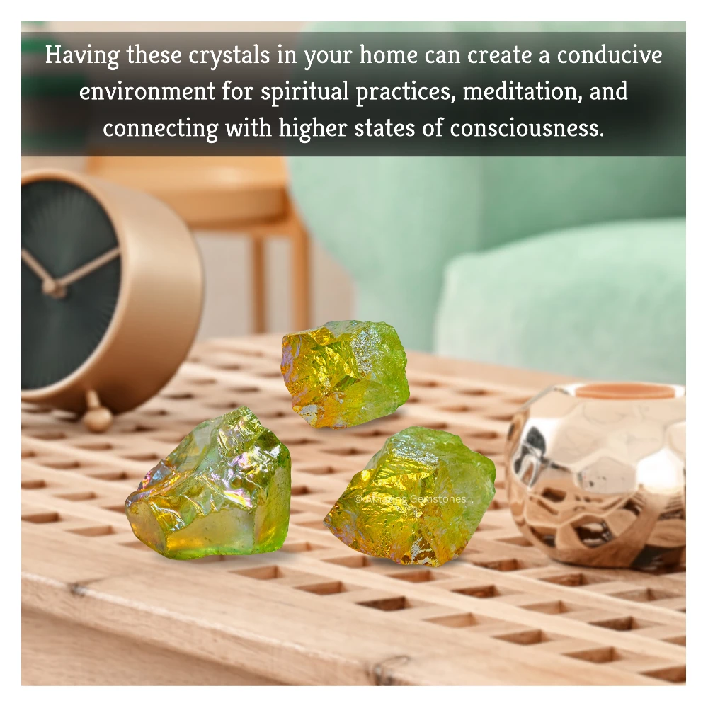 Tangerine Apple Aura Quartz Raw Crystals (2 Pieces)