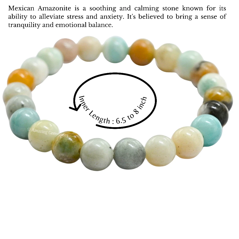 Mexican Amazonite Bracelet (Stretchable)
