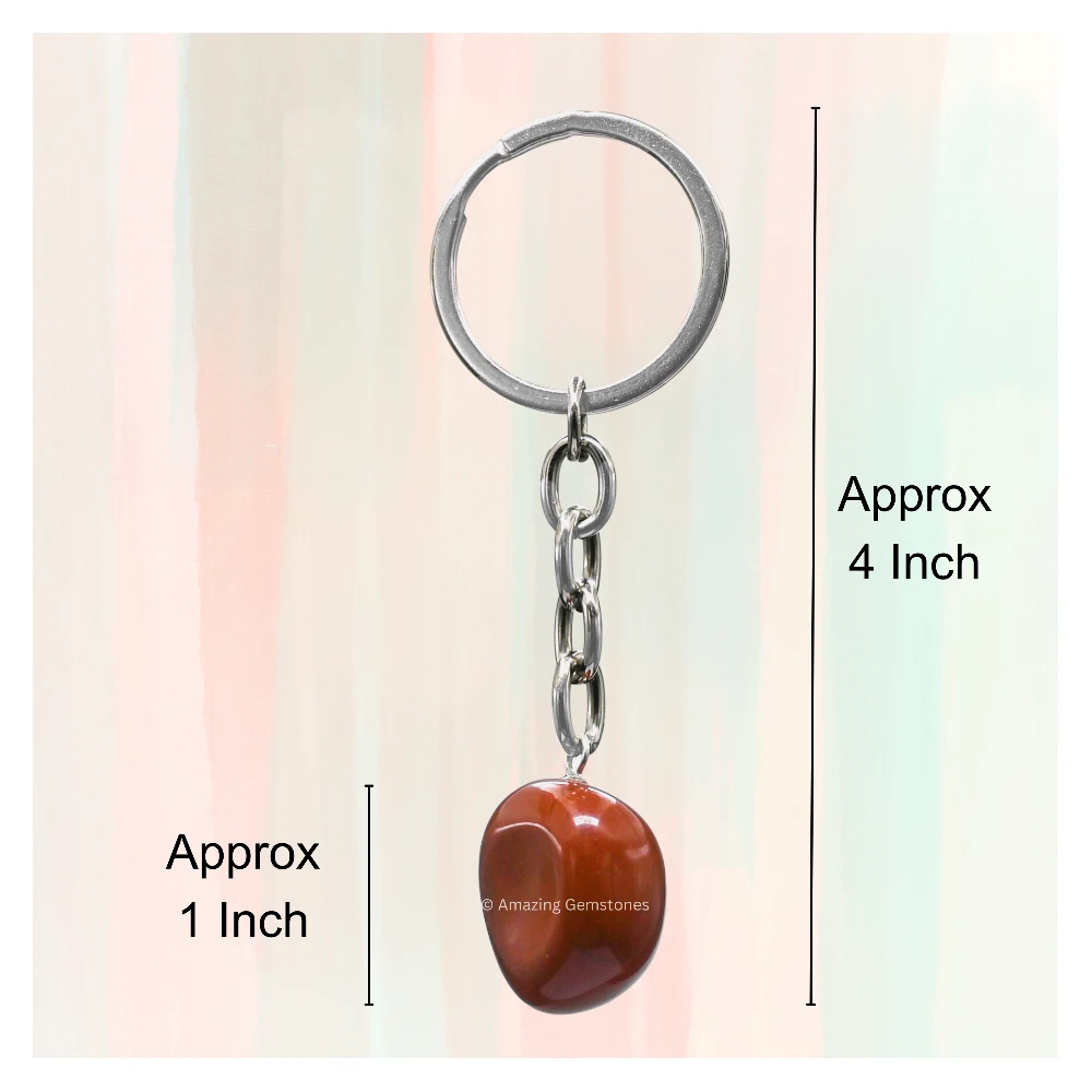 Red Jasper Keychain Keys Holder (Tumble)