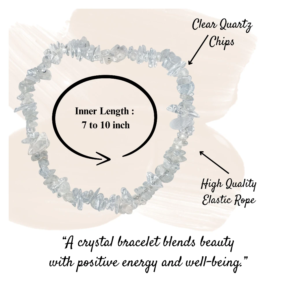 Clear Quartz Chips Bracelet