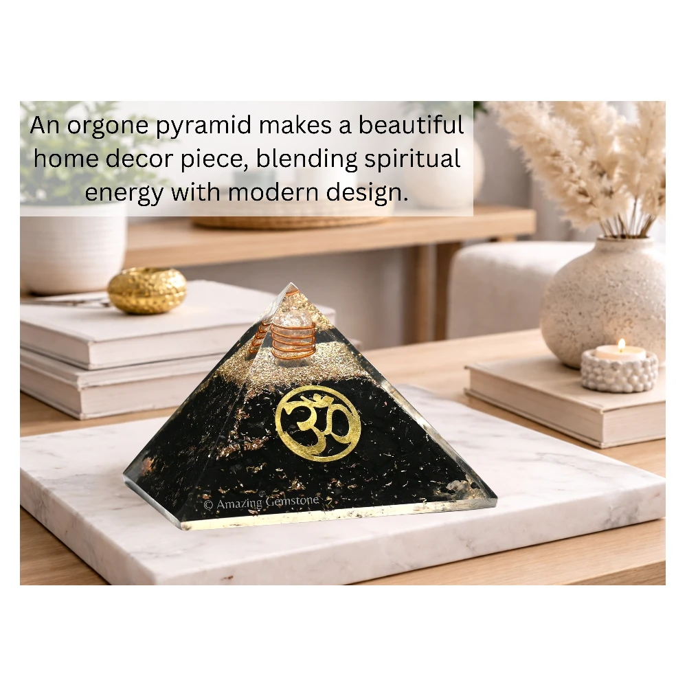 Shungite Orgone Pyramid - Small OM