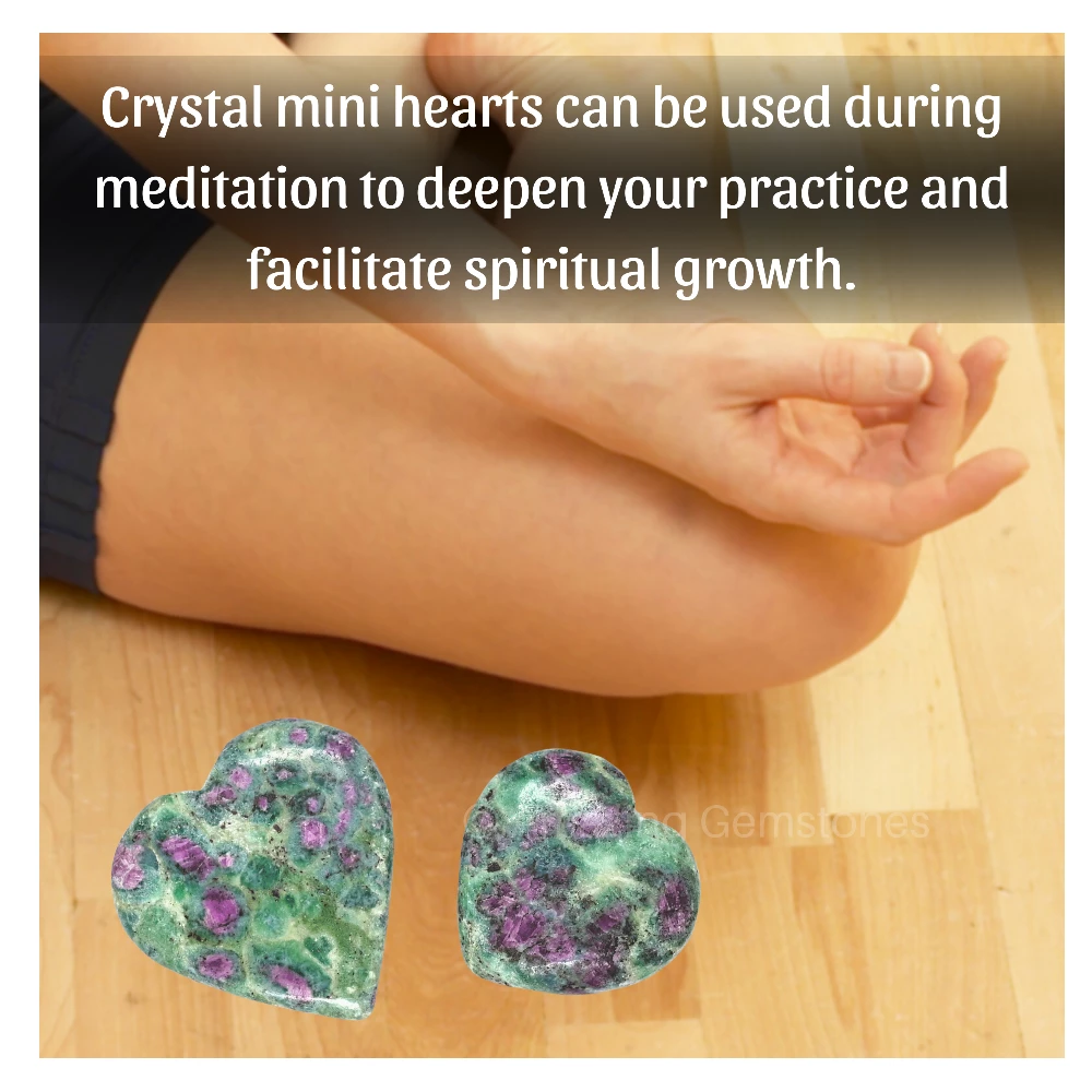 Ruby Zoisite Heart (Pack of 2)
