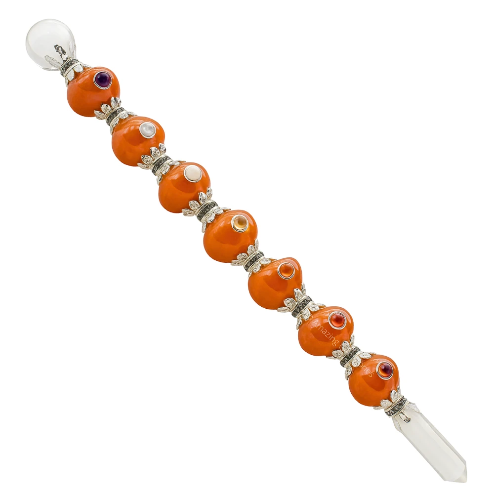 Carnelian Tumbled Healing Crystal Wand