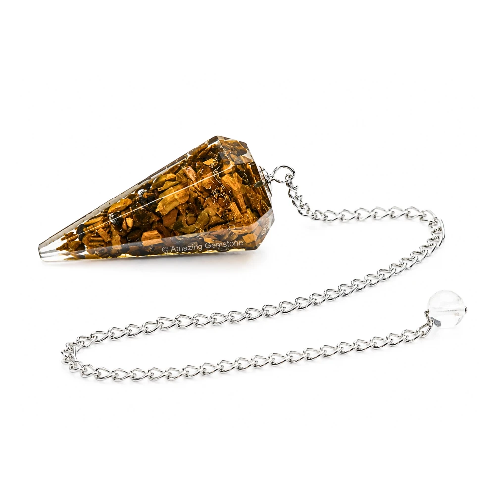 Tiger Eye Orgone Pendulum