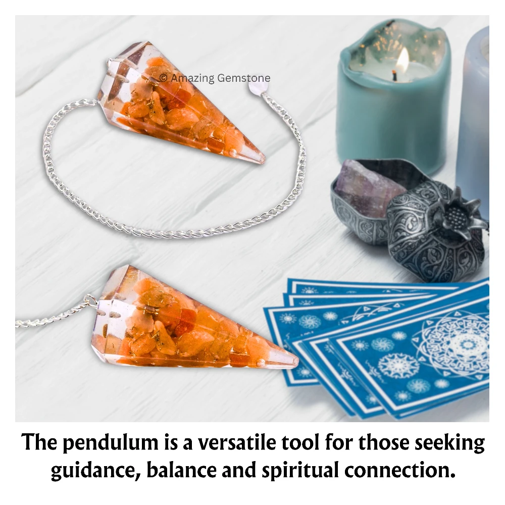 Red Aventurine Orgone Pendulum