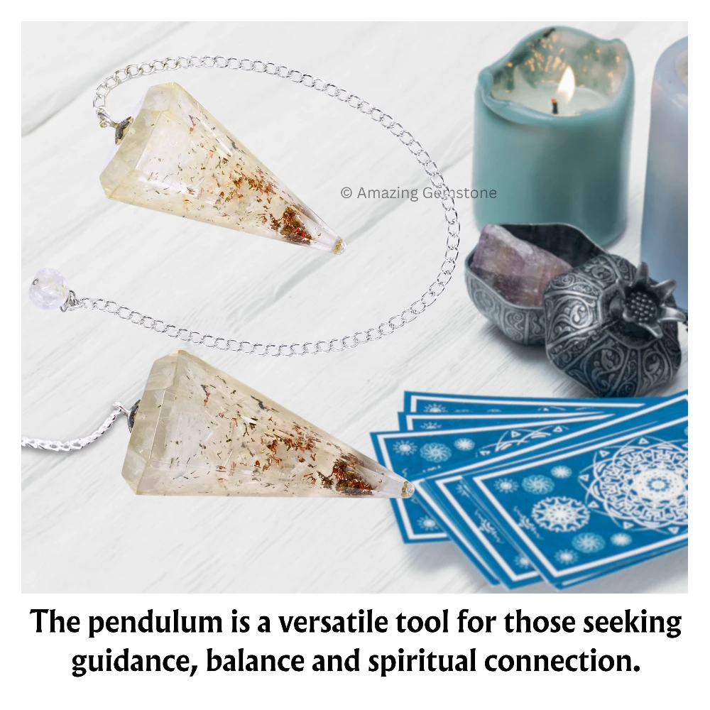 Selenite Orgone Pendulum