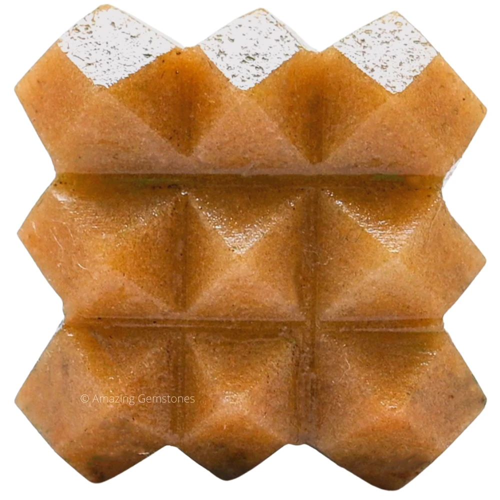 Yellow Jasper Cube Pyramid