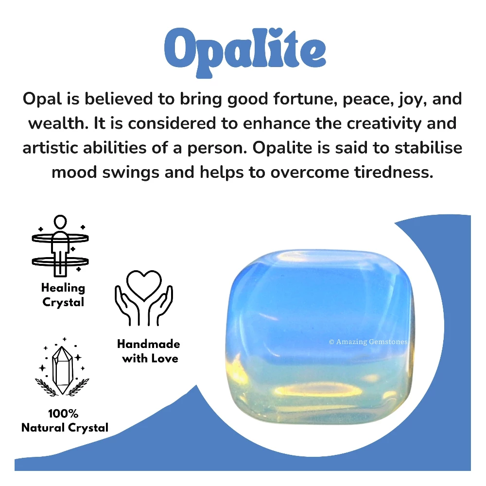 Tumbled Opalite Crystals Stones (1 oz)
