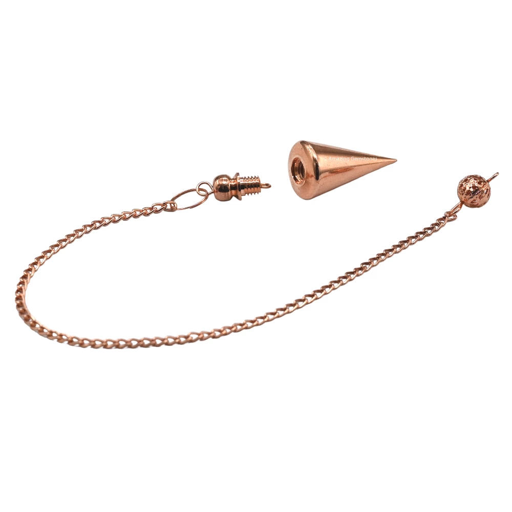 Copper Metal Pendulum - Copper Cone with Ball Head (MP86)