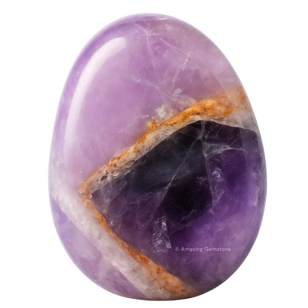 Tumbled Amethyst Chevron Crystals Stones (1000+ Carats)