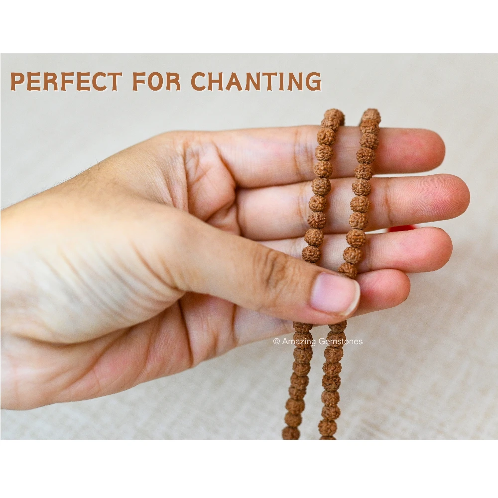 5mm Rudraksha Mala (Without Knot)