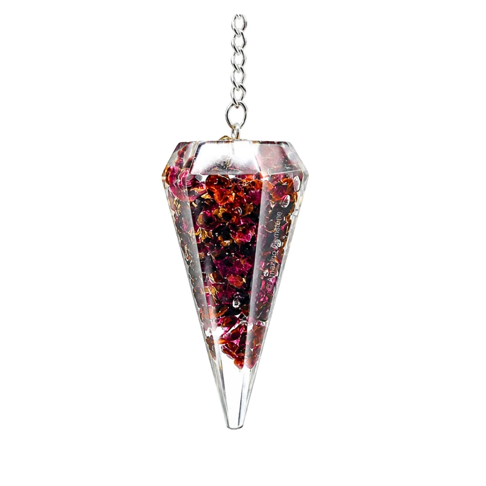 Garnet Orgone Pendulum