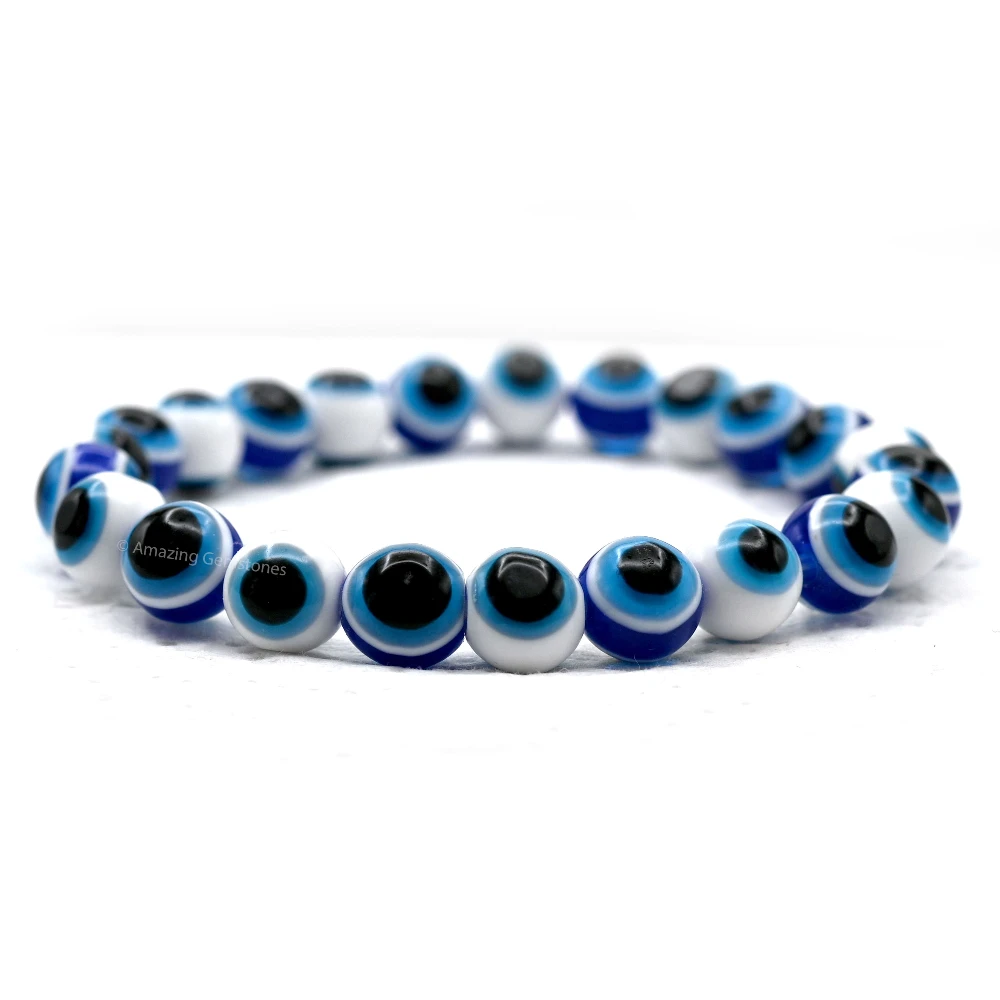 White Evil Eye Bracelet