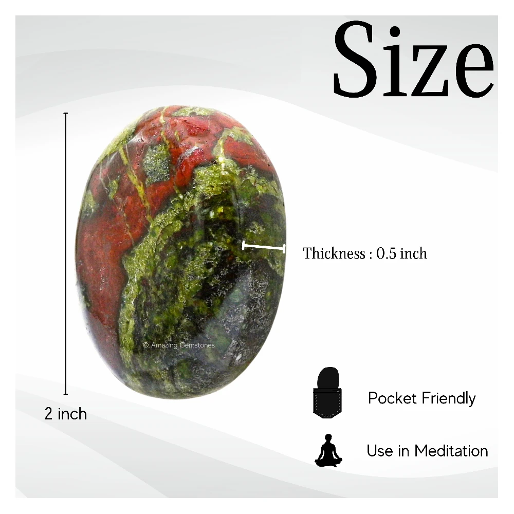 Dragon Bloodstone Palm Stone
