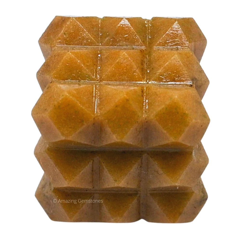 Yellow Jasper Cube Pyramid