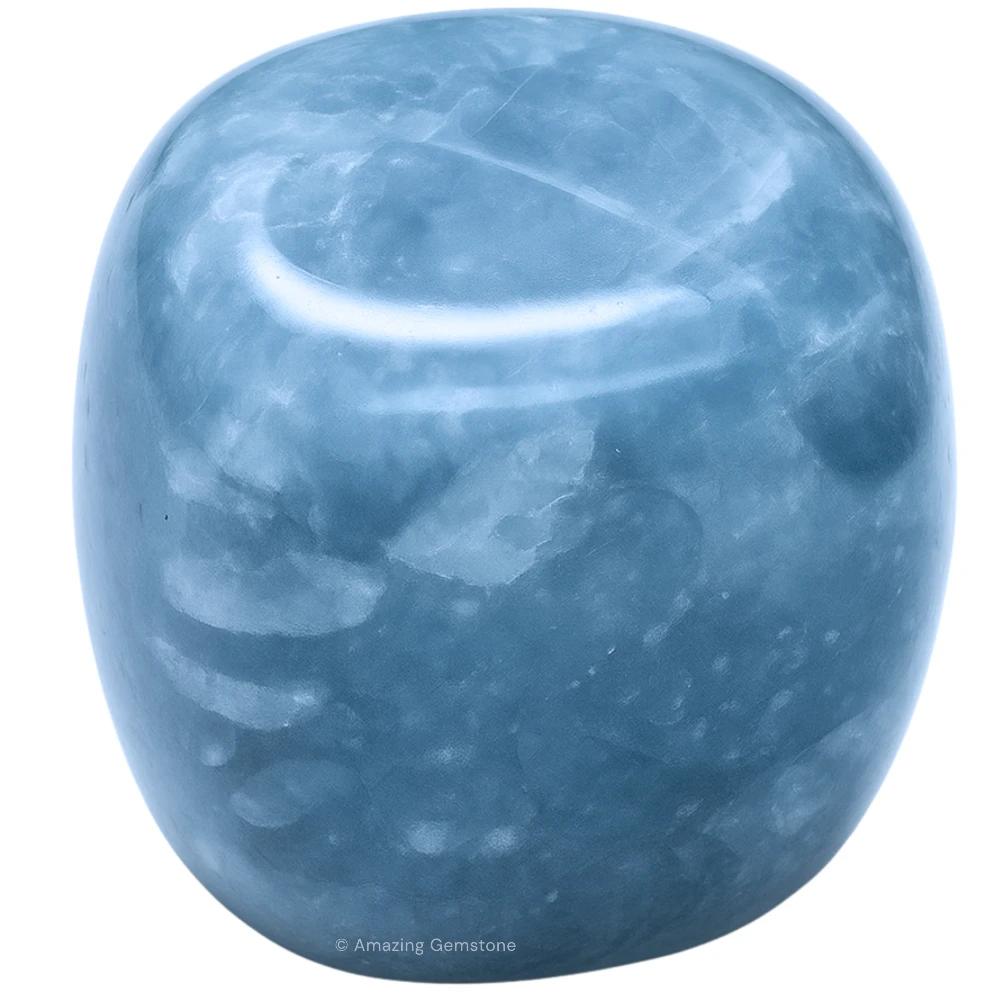 Tumbled Blue Calcite Stone Crystals (1000+ Carats)