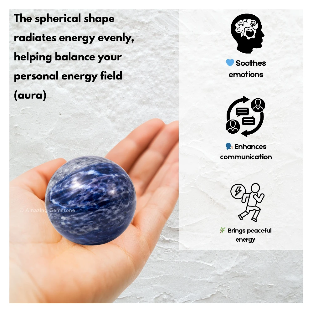 Sodalite Sphere (1.5 Inch)