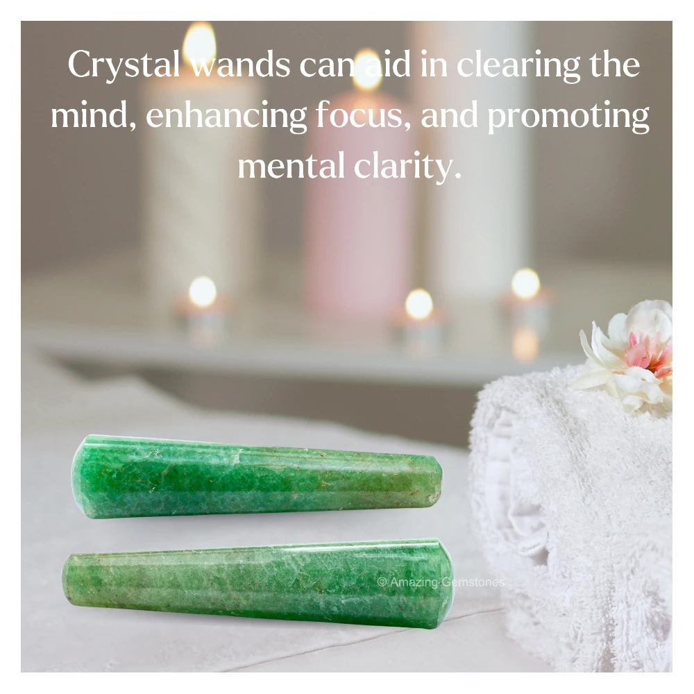Green Strawberry Quartz Wand