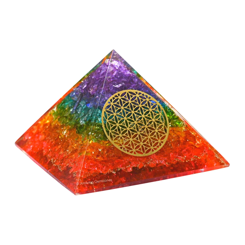 Chakra Orgone Car Pyramid - 70 mm