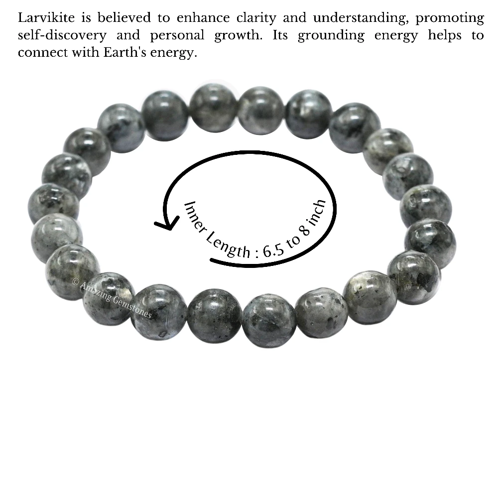 Larvikite Bracelet (Strechable)