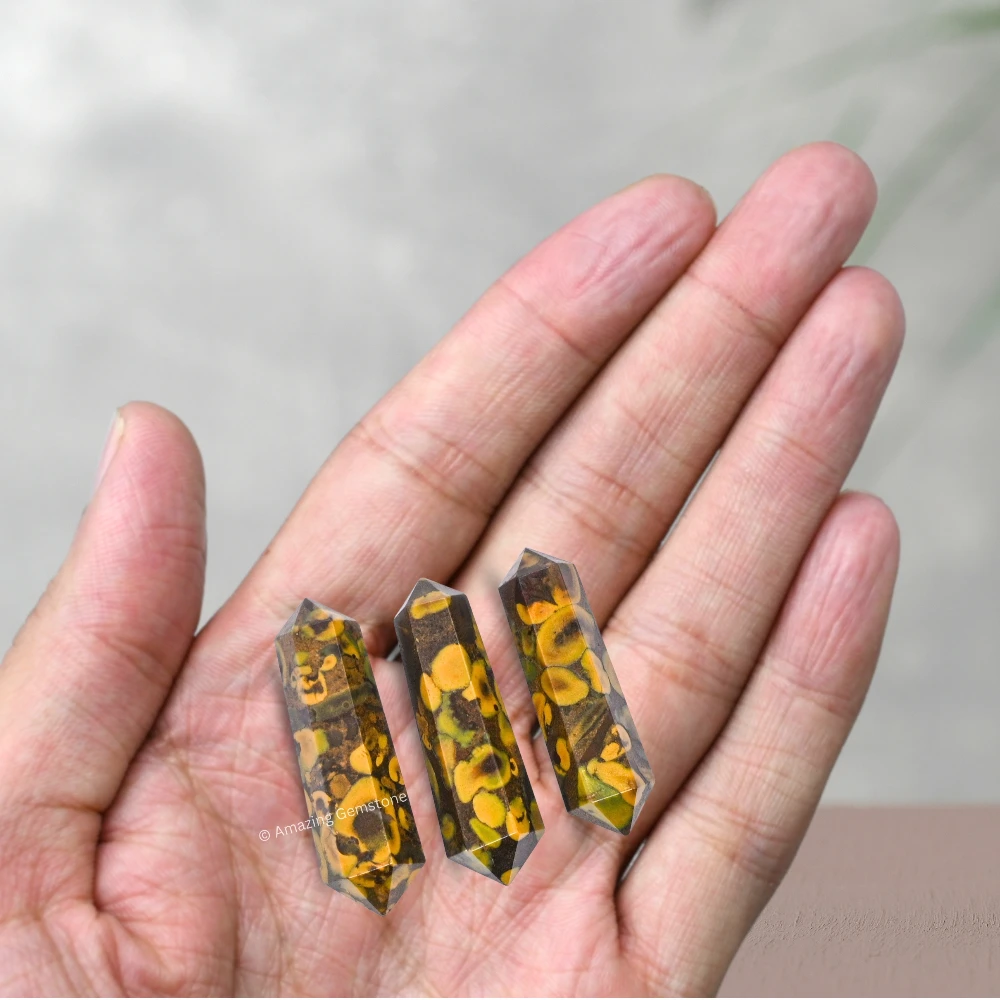 Fruit Jasper Pencil Points (Double Terminated) (Set of 3)