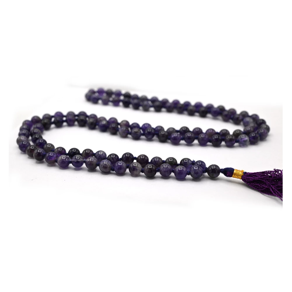 Amethyst Mala (Hand Knotted)