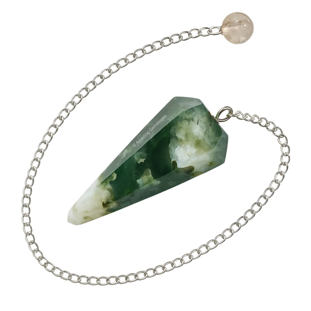 Moss Agate Pendulum