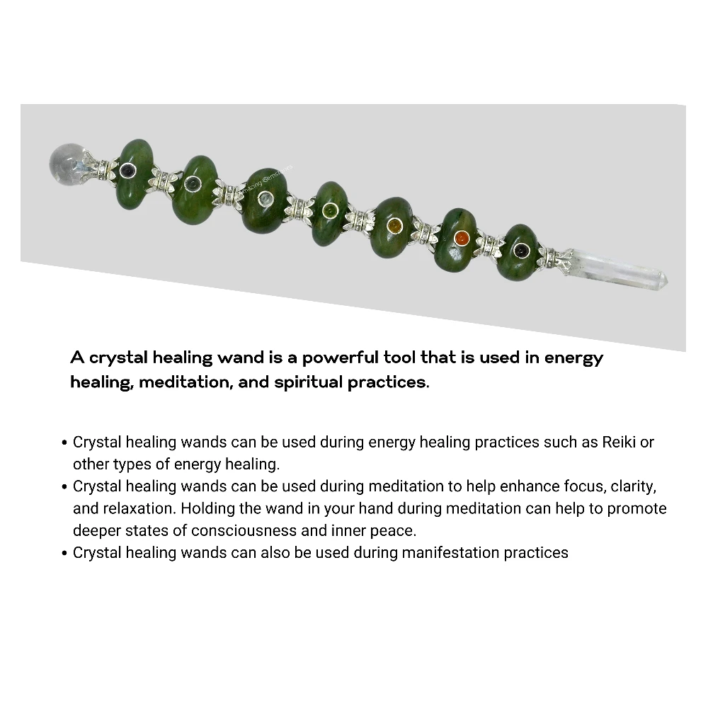 Green Aventurine Tumbled Healing Crystal Wand