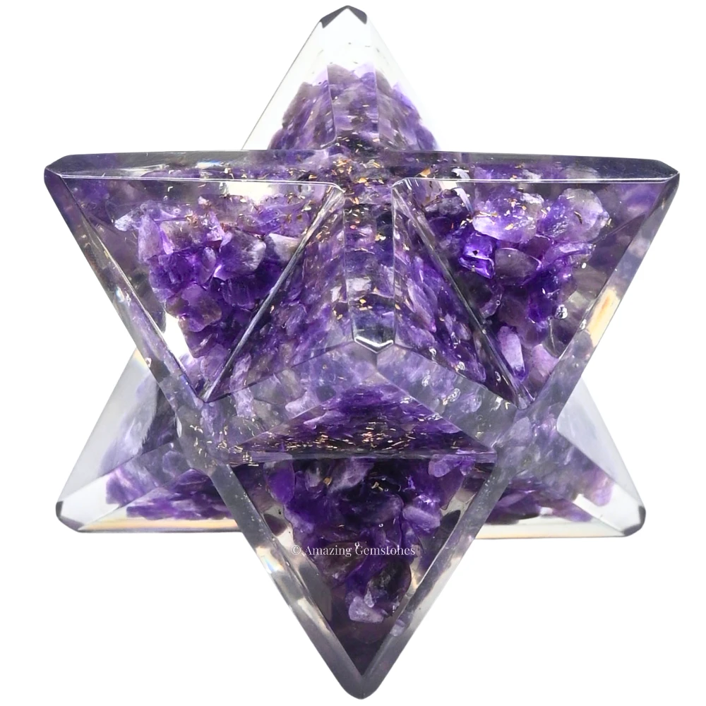 Amethyst Orgone Merkaba